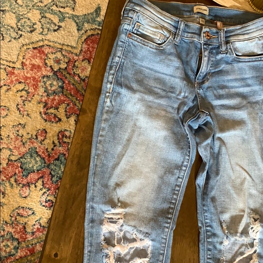Sneak Peek Fringe Blue Jeans